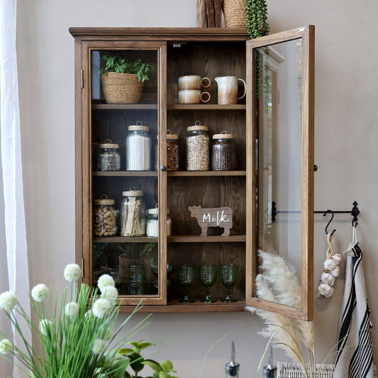 Wall cabinet display cabinet