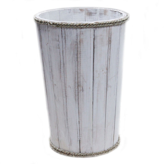 Kruka, Tunna - Whitewash 45x32cm