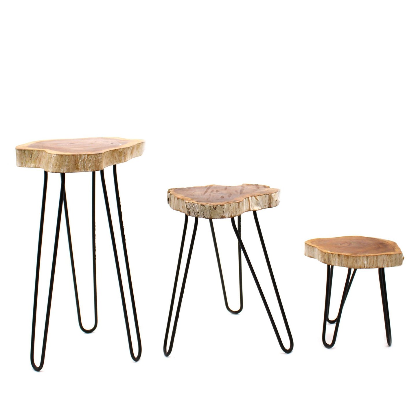 Set of 3 Träpallar