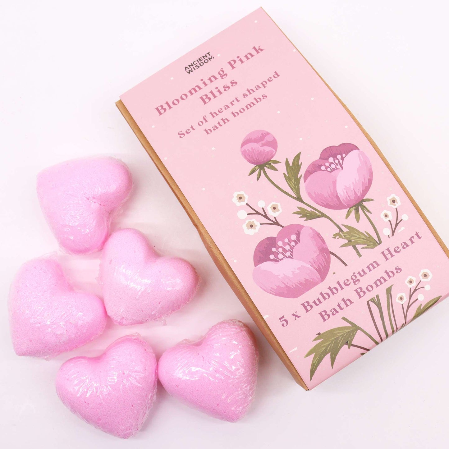 Blooming Pink Bliss Badbomber Heart Gift Set