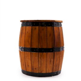 Beer Barrel Stol/Bord för parasol – Natural Wood 38 x 32 cm