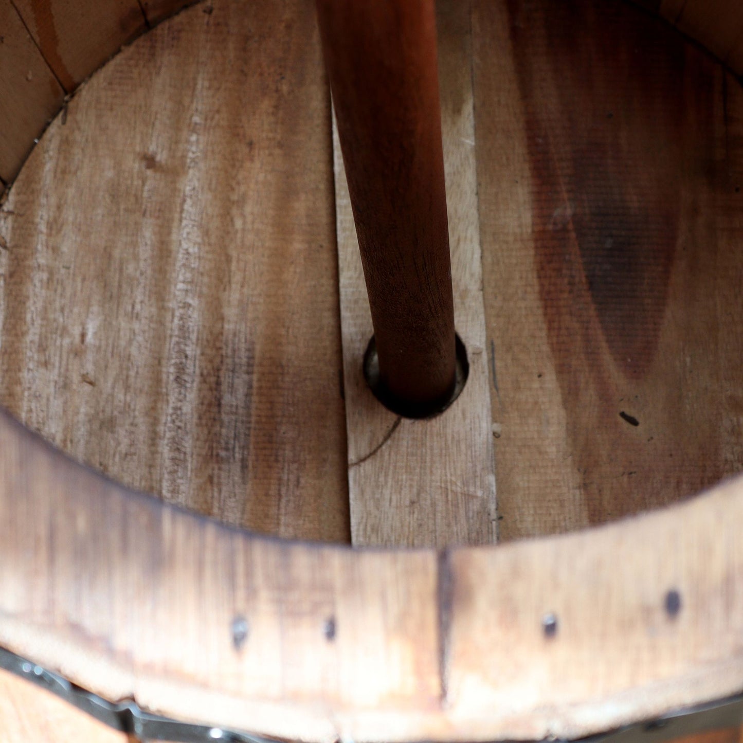 Beer Barrel Stol/Bord för parasol – Natural Wood 38 x 32 cm