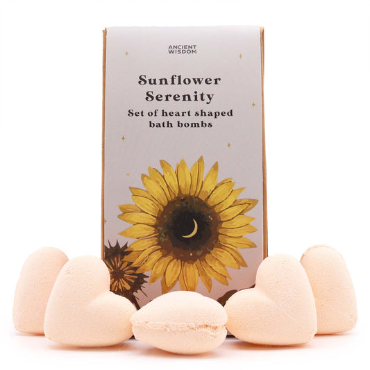 Sunflower Serenity Badbomber Heart GåvoSet