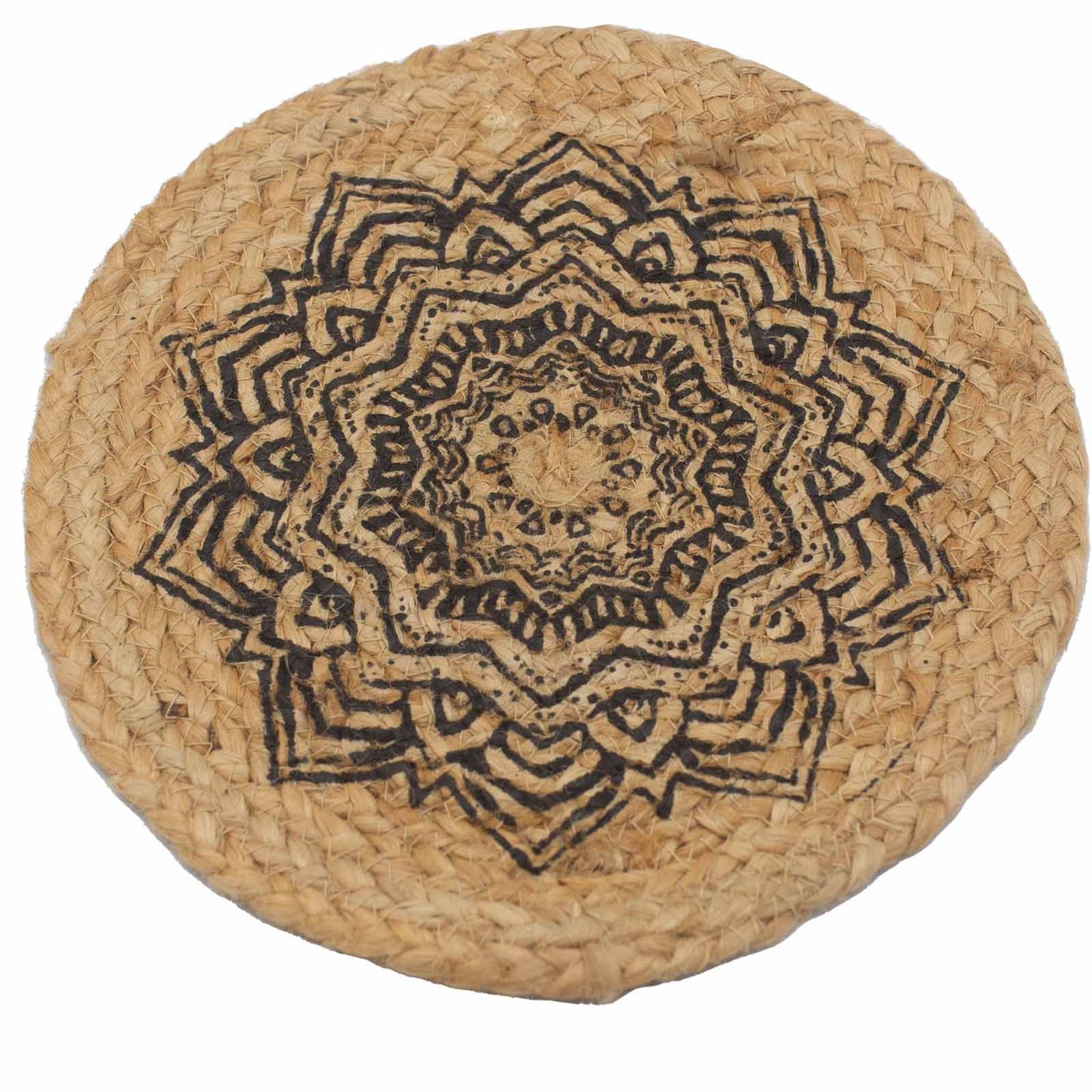 Bordstablett - Jute  30cm - Mandala Print