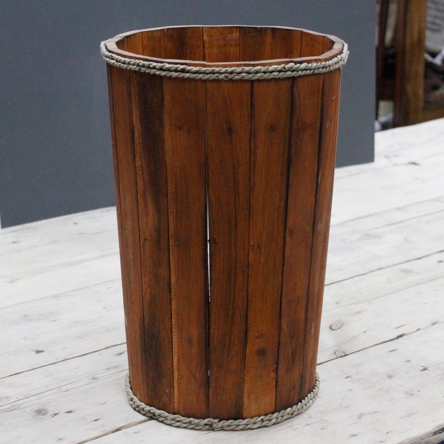 Kruka, Tunna - Brown 45x32cm
