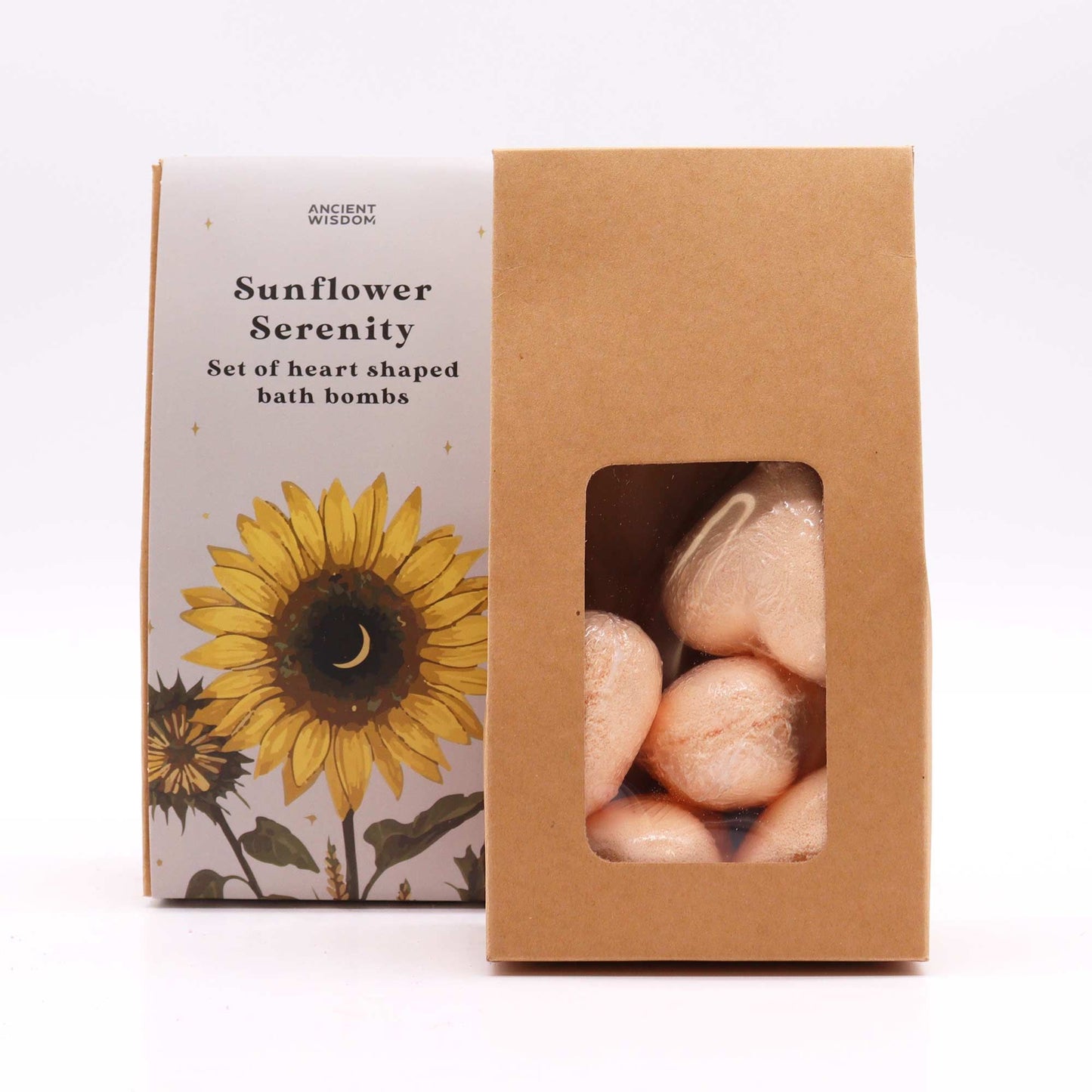 Sunflower Serenity Badbomber Heart GåvoSet