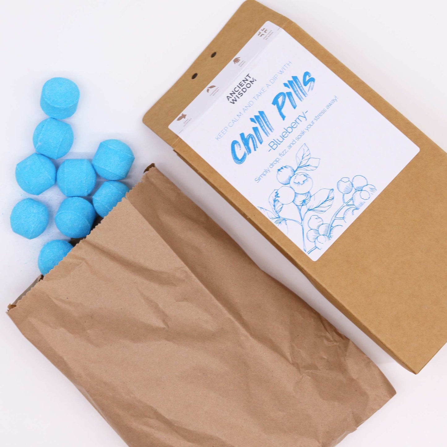 Gåvoset Chill Pills 350g - Blueberry