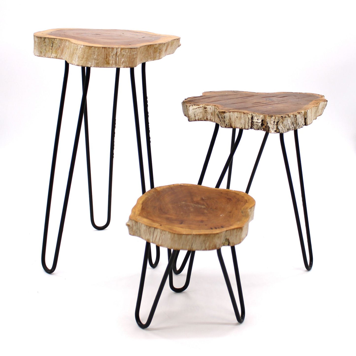 Set of 3 Träpallar