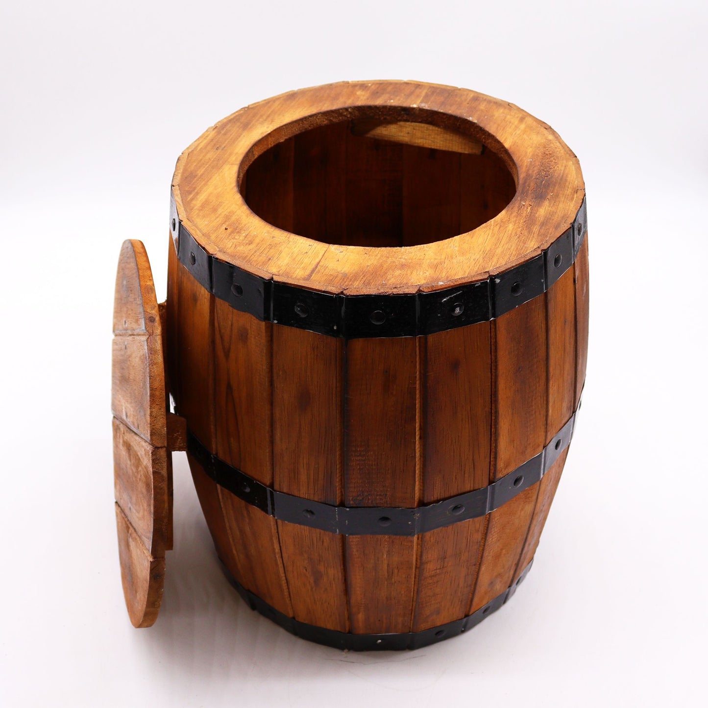 Beer Barrel Stol/Bord för parasol – Natural Wood 38 x 32 cm