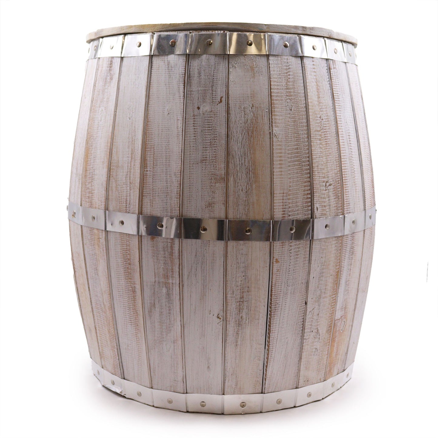 Beer Barrel, Bord, Öltunna- Whitewash